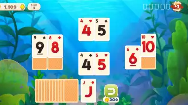 Undersea Solitaire Tripeaks скриншот 7