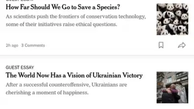 The New York Times скриншот 6