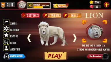 Lion Simulator Animal Games 3d скриншот 4