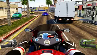 Highway Bike Riding Simulator скриншот 2