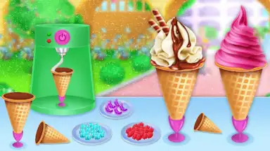 Ice Cream Shop Cone Maker Game скриншот 4