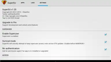 SuperSU скриншот 3