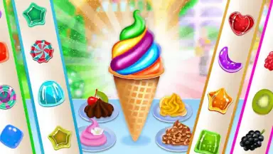 Ice Cream Shop Cone Maker Game скриншот 3