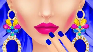 Blue Princess Makeup Salon Games For Girls скриншот 3