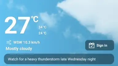 Daily Weather Free скриншот 1