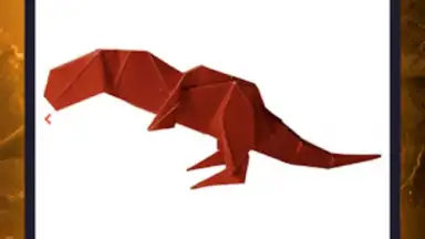 Origami dinosaurs paper shapes скриншот 14