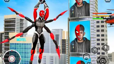 Black Spider Rope Superhero скриншот 1