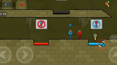 Red and Blue Stickman скриншот 6