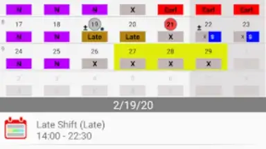 Roster-Calendar скриншот 6