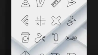 Lines Dark - Icon Pack скриншот 12