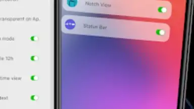 iCenter iOS 17: X - Status Bar скриншот 1