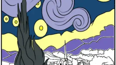 Vincent van Gogh Coloring Book скриншот 12