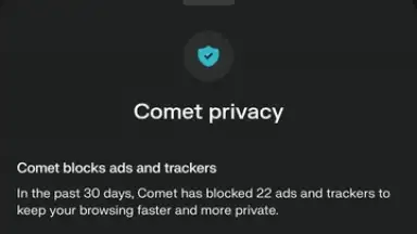 Comet Browser скриншот 8