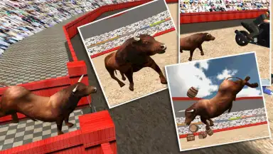 Angry Bull Attack Arena Sim 3D скриншот 10