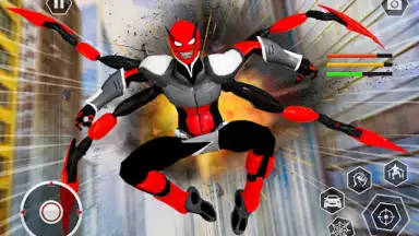Black Spider Rope Superhero скриншот 10