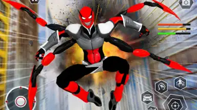 Black Spider Rope Superhero скриншот 6