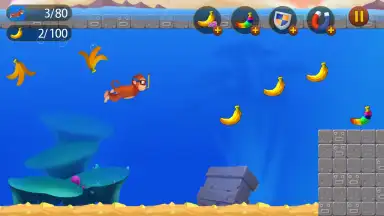 Jungle Monkey Run скриншот 1