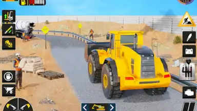City Road Construction Game 3D скриншот 2