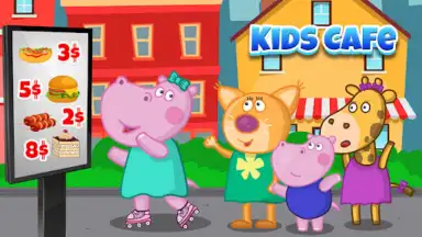 Kids Cafe with Hippo скриншот 2
