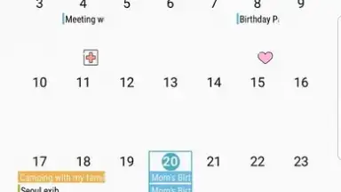 Samsung Calendar скриншот 3