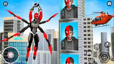 Black Spider Rope Superhero скриншот 12