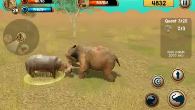 Wild Elephant Sim 3D скриншот 3
