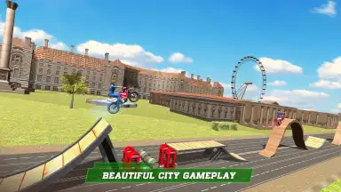 London City Motorbike Stunt Riding Simulator скриншот 2