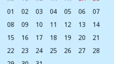 Simple Calendar скриншот 3