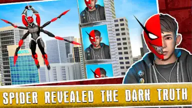 Black Spider Rope Superhero скриншот 2