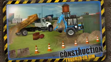 Construction Trucker 3D Sim скриншот 11