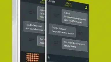 Android L Lime TouchPal Theme скриншот 3