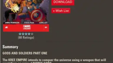 Marvel Comics скриншот 1