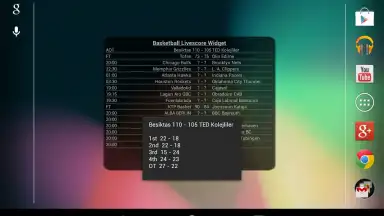 Basketball Livescore Widget скриншот 20
