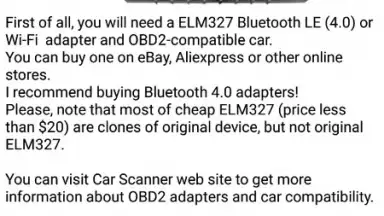 Car Scanner ELM OBD2 скриншот 1