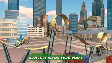 London City Motorbike Stunt Riding Simulator скриншот 3