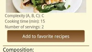Delicious recipes скриншот 1