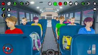 School Bus Driving Games 3D скриншот 7