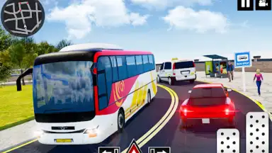 Coach Bus Driving - Bus Games скриншот 4
