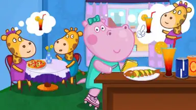 Kids Cafe with Hippo скриншот 4