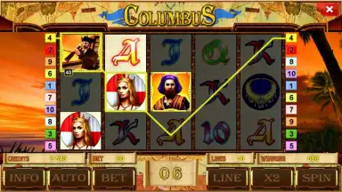 Columbus Deluxe slot скриншот 2