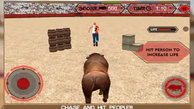 Angry Bull Attack Arena Sim 3D скриншот 9