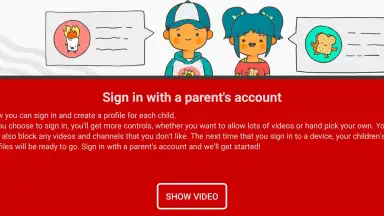 YouTube Kids скриншот 1