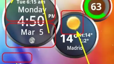 Rings Digital Weather Clock скриншот 1