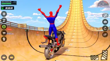 Mega Ramp Stunt - Bike Games скриншот 1