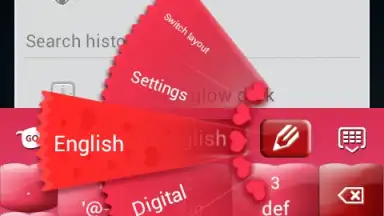 Pink Keyboard Hearts Glow скриншот 5