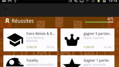 Belote Gratuit скриншот 4