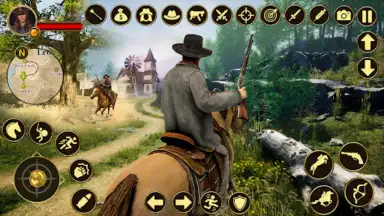 West Cowboy Games Horse Riding скриншот 10