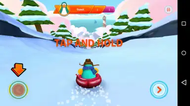 Club Penguin Sled Racer скриншот 1