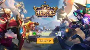 Tap Heroes: Clicker War скриншот 1