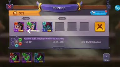 Tap Heroes: Clicker War скриншот 7